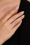 Heliophilia Silver Anillo de Metal en Plata con Circonia